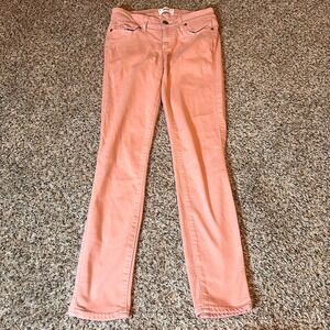 Paige Denim Skinny Jeans Peach Colored Casual‎ Pants Size 25